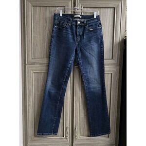 Levi's 505 Womens sz 10LC Jeans Blue Denim Straight Leg Medium Wash Mid Rise